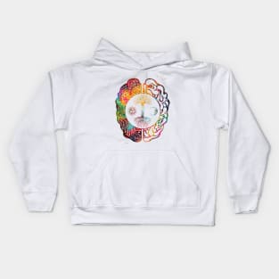 Tree of Life and brain Kids Hoodie